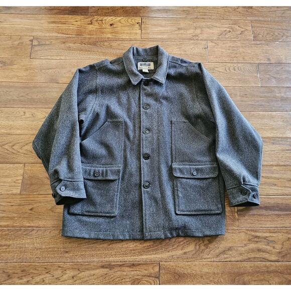 Stormy Kromer Mercantile Mackinaw Wool Coat Men’s Size 48 Vintage USA - Picture 2 of 12